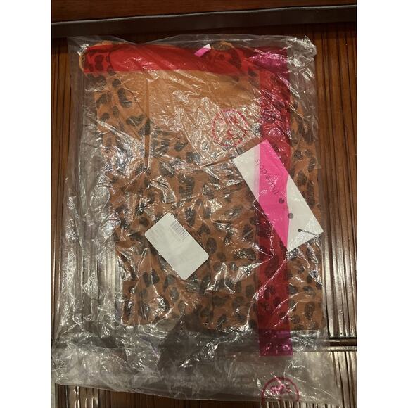 Three Dots Women’s Leopard Print Pocket Knit T-Shirt Orange & Black NWT Sz Small - Picture 5 of 8